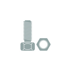 Sticker - Icon of bolt and nut