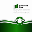 © Tobrono - Pakistan Day Flag Vector Template Design Illustration