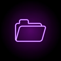 Poster - open folder icon. Web icons universal set for web and mobile