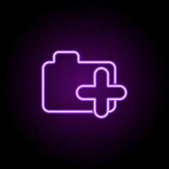 Poster - add folder icon. Web icons universal set for web and mobile