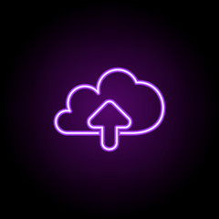 Poster - opload cloud icon. Web icons universal set for web and mobile