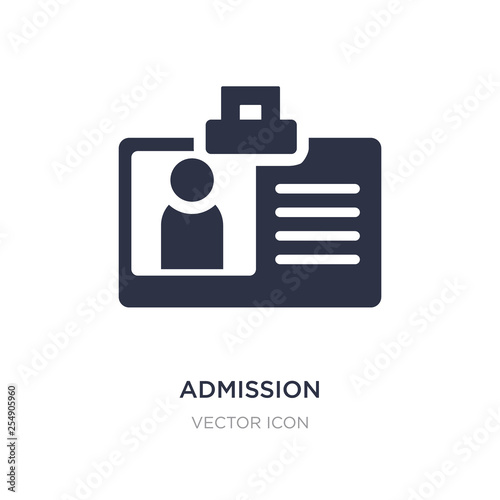 Cuadros en Lienzo admission icon on white background