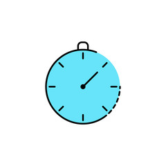 Poster - Chronometer, stopwatch, sport icon. Element of color sport icon. Premium quality graphic design icon. Signs and symbols collection icon for websites, web design, mobile app