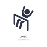 Fototapeta  - limbo icon on white background. Simple element illustration from People concept.