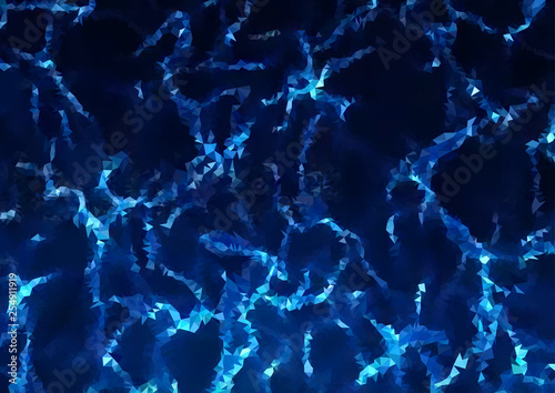 Polygonal Mosaic Background of Electric Discharge