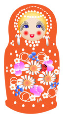 Russian dolls vector