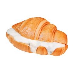 croissant isolated on white background