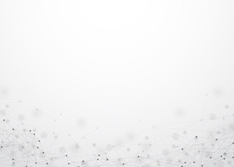 Wall Mural - abstract plexus network connection technology background. vector illustration