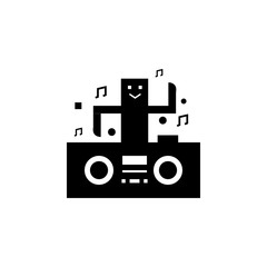 Poster - Karaoke, concert, dj icon. Element of karaoke icon. Premium quality graphic design icon. Signs and symbols collection icon for websites, web design, mobile app