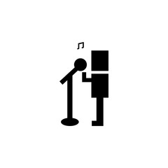 Poster - Karaoke, music, sing icon. Element of karaoke icon. Premium quality graphic design icon. Signs and symbols collection icon for websites, web design, mobile app