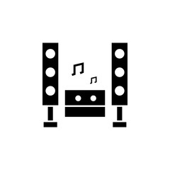 Poster - Karaoke, home, speaker icon. Element of karaoke icon. Premium quality graphic design icon. Signs and symbols collection icon for websites, web design, mobile app