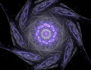 Wall Mural - abstract fractal wreckage digital artwork for creative graphic design