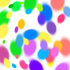 Leinwandbilder - Bright Bg with Colorful Dynamic Confetti. Vector Background with Blurred Bokeh. Abstract Pattern for Parties, Carnivals