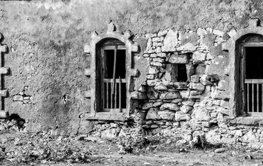 Vintage House Outside Wall for Photography 