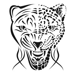 Wall Mural - leopard_0002_rage