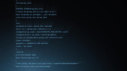 Hacker computer screen