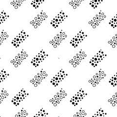 Wall Mural - Seamless vector geometrical pattern with hand drawn decorative elements Graphic abstract design, drawing illustration. Print for fabric, textil, wallpaper, wrapping packaging Line drawing Doddle style