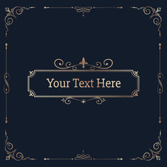 Wall Mural - vintage ornamental banner