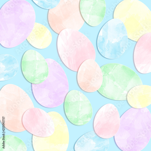 Watercolor Easter Egg Background Buy This Stock Illustration And