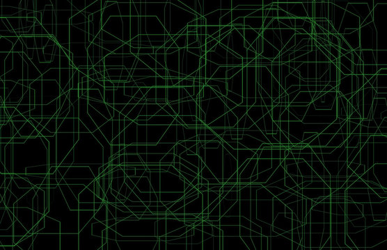 Abstract Glowing Shape Outlines Background Tabloid 11x17 13