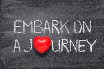 Canvas Print - embark on journey heart