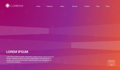 Website template for websites, or apps. modern minimal. eps 10