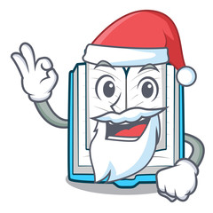 Sticker - Santa opened book in the cartoon box