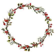 Wreath With Rose Hips