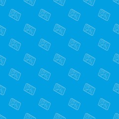 Poster - Navigator pattern vector seamless blue repeat for any use