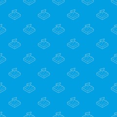 Poster - Navigation pattern vector seamless blue repeat for any use