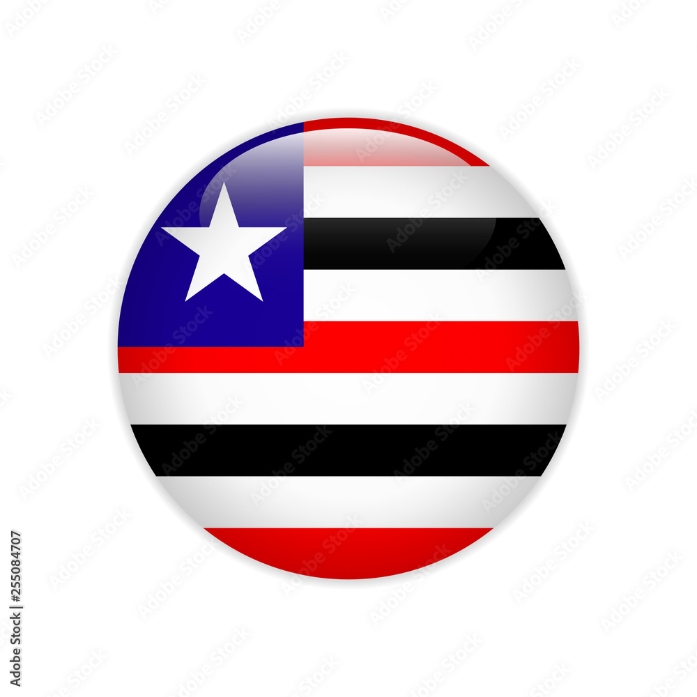 Flag Bandeira do Maranhao on button Stock Vector | Adobe Stock, image size:1000x1000