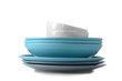 © Pixel-Shot - Set of clean dishes on white background