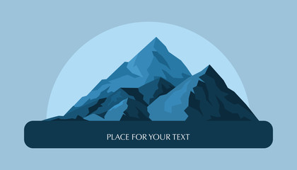 Wall Mural - Mountain vector illustration