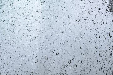 raindrops on the glass