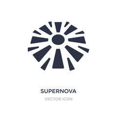 Wall Mural - supernova icon on white background. Simple element illustration from Astronomy concept.