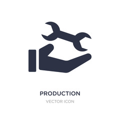 Poster - production icon on white background. simple element illustration from business and analytics concept