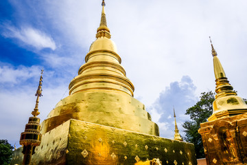 Wat Phra Singh golden stupa, Chiang Mai, Thailand