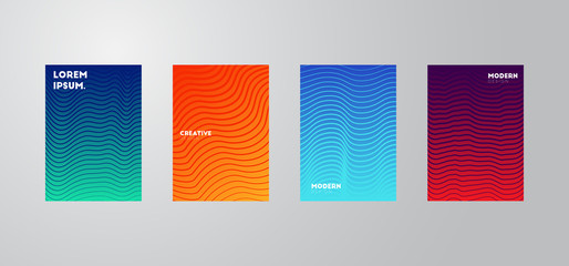 Aufkleber - Colorful halftone gradients, colorful cover gradient, cool backgrounds, gradient background, minimal design.