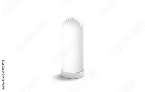 Download Blank White Matt Glass Flask For Flowers Mockup Isolated 3d Rendering Empty Frosted Dome Mock Up Clear Plexiglass Pedestal For Installation Crystal Opaque Stand Template Stock Photo Adobe Stock