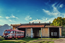 Train At Old Depot Outdoor