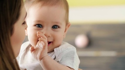 portrait of adorable baby girl