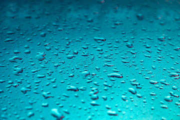 water drops on a surface