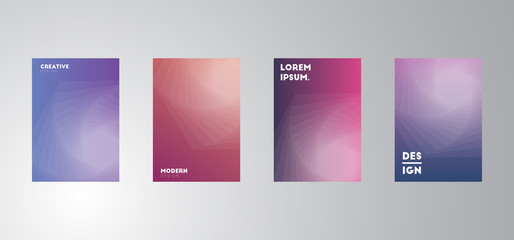 Aufkleber - Colorful halftone gradients, colorful cover gradient, cool backgrounds, gradient background, minimal design.