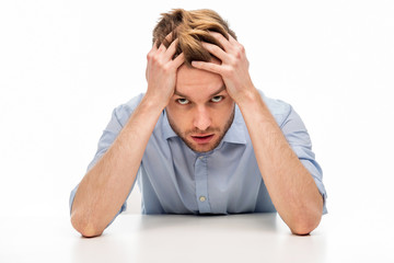 Wall Mural - Young man with headache