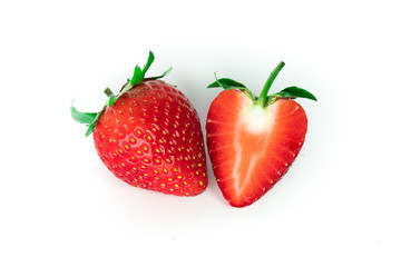 strawberry isolated on white background