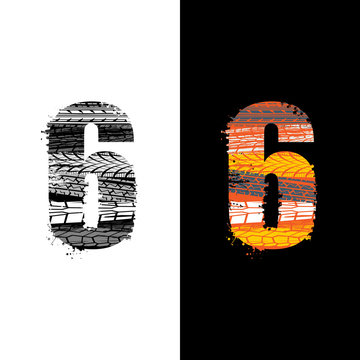 Tire track number 6