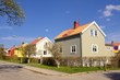 © a40757se - Scandinavian housing, summer day with blue sky