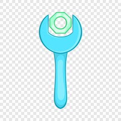 Sticker - Wrench icon in cartoon style isolated on background for any web design 