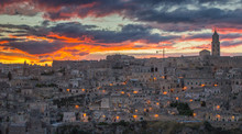 Panoramic View Of Old City In The Evening