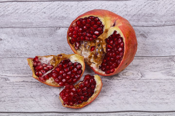 Ripe tasty pomegranate